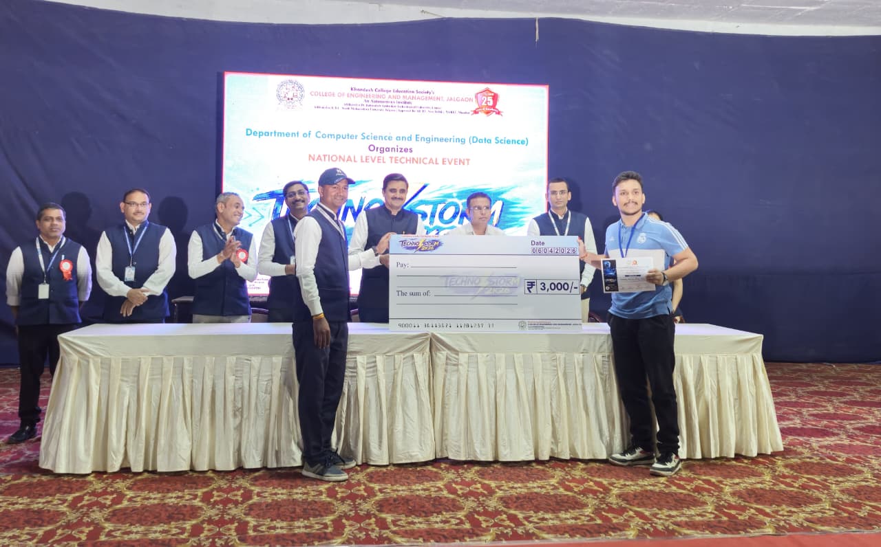 First Prize at Technical Quiz - ECHNO-STORM 2026